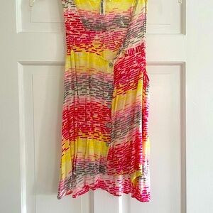 Hang Ten Pink and Yellow Patterned Tank Top